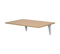 Homcom Table Pliante Murale pour Cuisine et Salle à Manger 60 x 40 x 1,5 cm Table d'appoint Blanc Bois