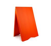 Homcom Tableau, panneau Trottoir, planche, affichage, Support, en PVC, ultra léger ORANGE