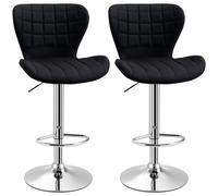 HOMCOM tabouret 47x51.5x111.5cm Noir