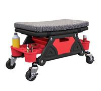 HOMCOM Tabouret d'atelier Mobile Charge Max 135 kg Rotatif à 360° Noir