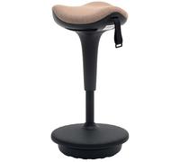 HOMCOM Tabouret de Bureau avec Fonction pivotante, Tabouret de Travail Ergonomique, Hauteur réglable 68,5-83,5 cm Tabouret d'assise, pivotant à 360° Tabouret Debout, pour Le Bureau et la Salle