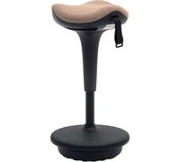 HOMCOM Tabouret de bureau avec fonction pivotante, tabouret de travail ergonomique, hauteur réglable 68,5-83,5 cm Tabouret d'assise, pivotant à 360° Tabouret debout, pour le bureau et la salle d'étude