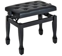 HOMCOM - Tabouret de piano - Bois - 68x34x16.5cm - Noir