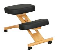HOMCOM Tabouret ergonomique à genoux avec roulettes Cadre en bois