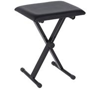 HOMCOM Tabouret Piano Pliable Réglable en Hauteur 37 à 47 cm Noir