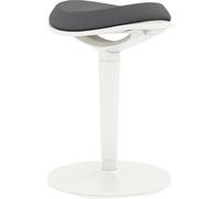 HOMCOM Tabouret, tabouret de bureau ergonomique, hauteur réglable de 56,5 à 71,5 cm Tabouret de travail, chaise pivotante pour bureau, salle d'étude, mesh, gris