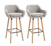 HOMCOM - tabouret - Lin - 55x48x100cm - Beige