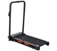 HOMCOM Tapis de Course électrique de Marche, Tapis de Marche, 370 W, Pliable, télécommande, écran LCD, Vitesse 1-6 Km/h, Acier, Noir