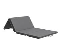 HomCom Tapis de gymnastique pliable 180x80x5 cm épais avec poignée gris