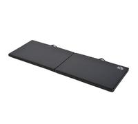 HOMCOM Tapis de gymnastique yoga pilates fitness pliable portable grand confort 180L x 60l x 5H cm revêtement synthétique noir