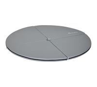 HOMCOM Tapis de Pole Dance Pliable - Pole Dance Mat - Tapis de Protection Ø 150 cm épaisseur 5 cm - revêtement Plastique Gris