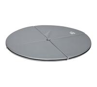 HomCom Tapis de pole dance pliable – tapis de protection Ø 150 cm, 5 cm, PVC gris