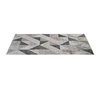 HOMCOM Tapis de Salon Chambre Design Moderne à Poils Courts et Moelleux Motif géométrique dim. 230L x 160l cm - Gris