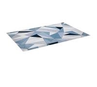 HOMCOM Tapis de Salon Moderne Velours Diamant 230 x 160 cm Tapis Géométrique avec Base Antidérapant pour Chambre Bureau Studio Multicolore
