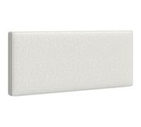 HOMCOM Tête de lit murale en lin, 140 x 60 cm, tête de lit suspendue rembourrée pour chambre à coucher, crème