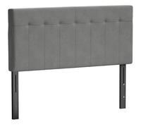 HOMCOM Tête de lit réglable 3 hauteurs 140x10x106/116/126 cm Gris