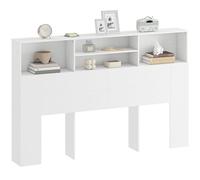 HOMCOM Tête de Lit sur Pied 160 x 20,2 x 108,2 cm, Blanc