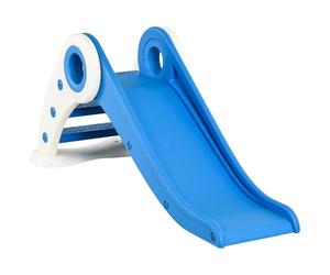 HOMCOM Toboggan Enfant Pliable 3 à 6 Ans 120 x 50 x 56 cm Bleu