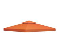 Homcom Toile de Toit de Rechange pour Pavillon Tonnelle Tente Imperméable 3 x 3 m Orange Terracotta