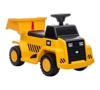 HOMCOM Tracteur électrique pour enfant avec plateau de chargement inclinable, klaxon, voiture électrique pour enfants, tracteur à chevaucher avec phare, max. 3 km/h, pour enfants de 1,5 à 3 ans, en