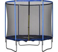 HOMCOM Trampoline avec filet de sécurité Trampoline de jardin acier Ø244 x 240H cm