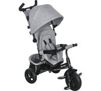 HOMCOM Tricycle 6 en 1 avec barre de poussée, tricycle pour enfants avec toit solaire amovible, coussin, vélo d'exercice avec ceinture de sécurité 5 points, panier, porte-gobelet, pour enfants de 1 à