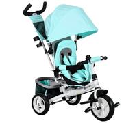 HOMCOM Tricycle 6-en-1 Enfant poignée poussée Frein 1-5 Ans Vert