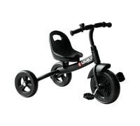 HOMCOM Tricycle Enfants Multi-équipé Garde-Boue Sonnette pédales antidérapantes siège réglable 2 Positions avec Dossier