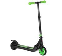 HOMCOM Trottinette électrique Adolescents 6 Ans + Pliable, Scooter électrique Pliable Hauteur réglable 75-80 cm, Vitesse jusqu'à 8 km/h, autonomie de 6 km, avec Frein, en Aluminium, Acier, Vert
