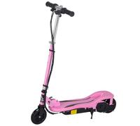 HOMCOM Trottinette Électrique pour Enfants 7+ Ans 75x36x82-93 cm Rose