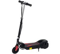 HOMCOM Trottinette électrique pour enfants 7+ ans Trottinette pliable avec hauteur réglable 24V Vitesse jusqu'à 12 km/h et charge de freinage 50 kg 75x36x82-93 cm Noir