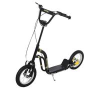 HOMCOM - trottinette - Métal - 120x58x95cm - Noir