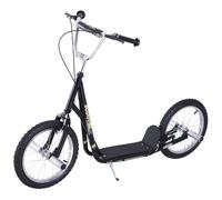 Homcom Trottinette Patinette Freestyle Grandes Roues Pneumatiques Ø 41 Cm Pegs