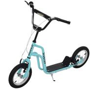 Homcom Trottinette pour enfant avec guidon réglable et pneus pneumatiques 12" à partir de 5 ans 120 x 58 x 75-80 cm