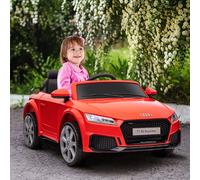 HOMCOM Véhicule électrique Enfant TT RS 12 V 30 W V. Max. 3 Km/h télécommande Effets sonores + Lumineux Rouge