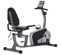 HOMCOM Vélo d'appartement semi-allongé vélo couché - Aosom.fr x FFHandball - magnétique écran LCD multifonction siège réglable 8 niveaux de résistance