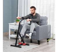 HOMCOM Vélo d'entraînement pour la rééducation des bras et des jambes avec hauteur et largeur réglable, masseurs, LCD, noir