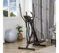 HOMCOM Vélo Elliptique avec 4 Niveaux de Résistance, Écran LCD et 2 Roues, en Acier et ABS, 90x62x150 cm, Noir