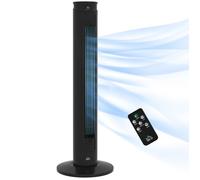 HOMCOM - Ventilateur Colonne - ABS - 31.5x31.5x93cm - Noir