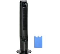 HOMCOM Climatiseur rafraîchisseur d'air/ventilateur colonne/humidificateur 3 en 1-oscillant, 4 modes, 3 vitesses, Minuterie, télécommande réservoir 2.8L avec 1 bloc réfrigérant