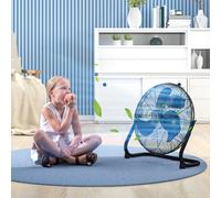 HOMCOM Ventilateur de Table Électrique avec 4 Vitesses, Angle Ajustable de 120° Noir