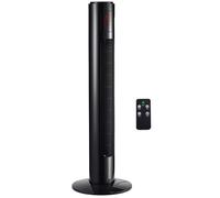 HOMCOM Ventilateur colonne tour oscillant silencieux 45 W avec télécommande écran affichage minuterie 3 modes 3 vitesses 32L x 32l x 96H cm noir