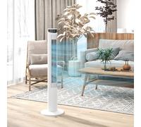 HOMCOM Ventilateur Tour, Climatiseur avec 4 Modes, 3 Vitesses, Minuterie, Blanc