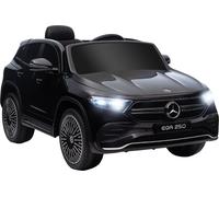 HOMCOM Voiture électrique 12V pour enfants Mercedes-Benz EQA Véhicules électriques avec télécommande, voiture pour enfants avec lecteur MP3, phares, batterie portable, 3-8 km/h, pour enfants de 3-8 an