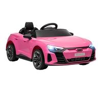 HOMCOM Voiture électrique Enfant 12 V - véhicule électrique avec télécommande parentale fournie - V. Max. 5 Km/h - Effets sonores, Lumineux - Audi RS E-tron GT Rose