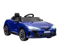 HOMCOM Voiture électrique Enfant 12 V - véhicule électrique avec télécommande parentale fournie - V. Max. 5 Km/h - Effets sonores, Lumineux - Audi RS E-tron GT Bleu foncé