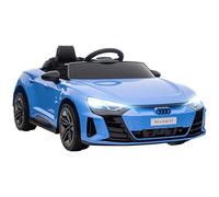 HOMCOM Voiture électrique Enfant 12 V - véhicule électrique avec télécommande parentale fournie - V. Max. 5 Km/h - Effets sonores, Lumineux - Audi RS E-tron GT Bleu