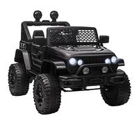 HOMCOM Voiture Electrique Enfant 4x4 Véchicule pour Enfants 12V Noir