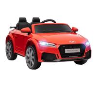 HomCom Voiture électrique enfant Audi TT RS 12 V 30 W 3 km/h télécommande 2,4G sonore lumineux Rouge