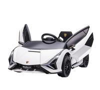 HOMCOM Voiture Électrique Enfants de Sport Lamborghini Sian 12 V Blanc